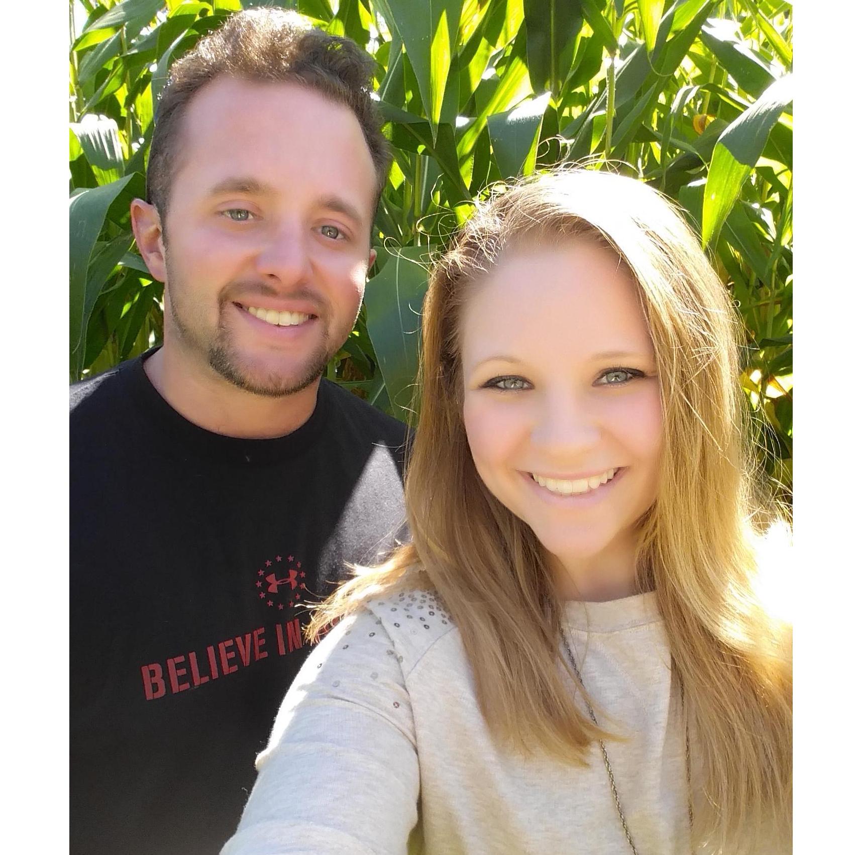 Walking through the corn maze!
September 2015