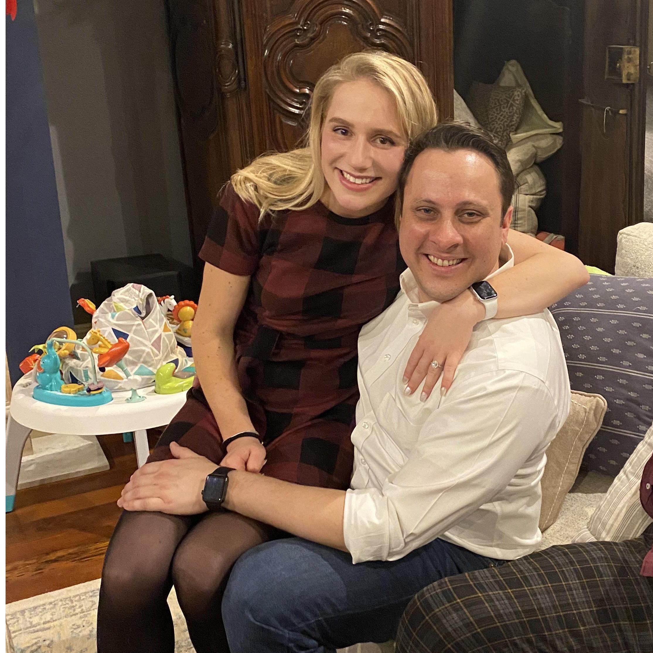 Christmas 2021, just after Robert's proposal