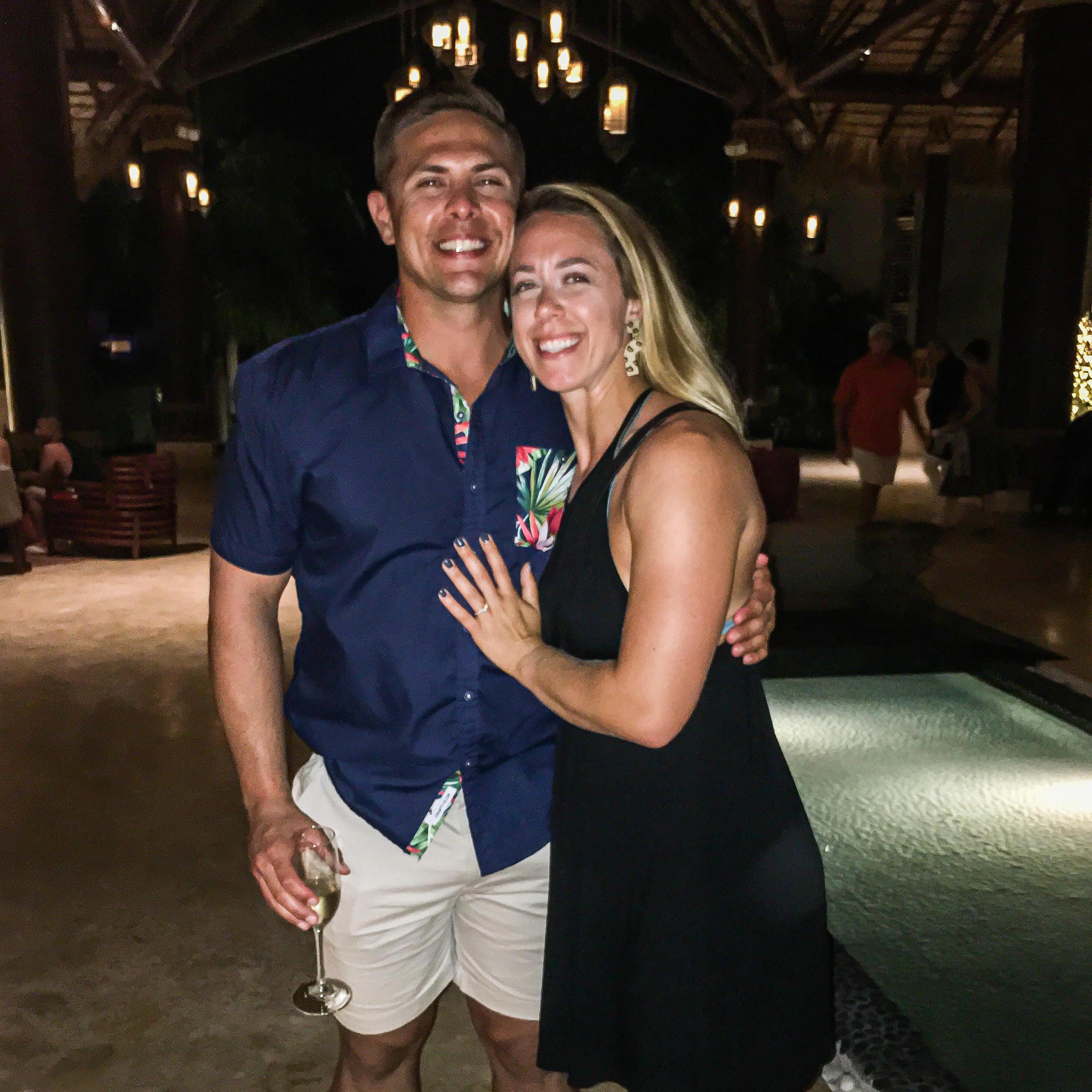 One full year later, on Tim's Birthday (of course) Tim asked Kelsey to Marry him!