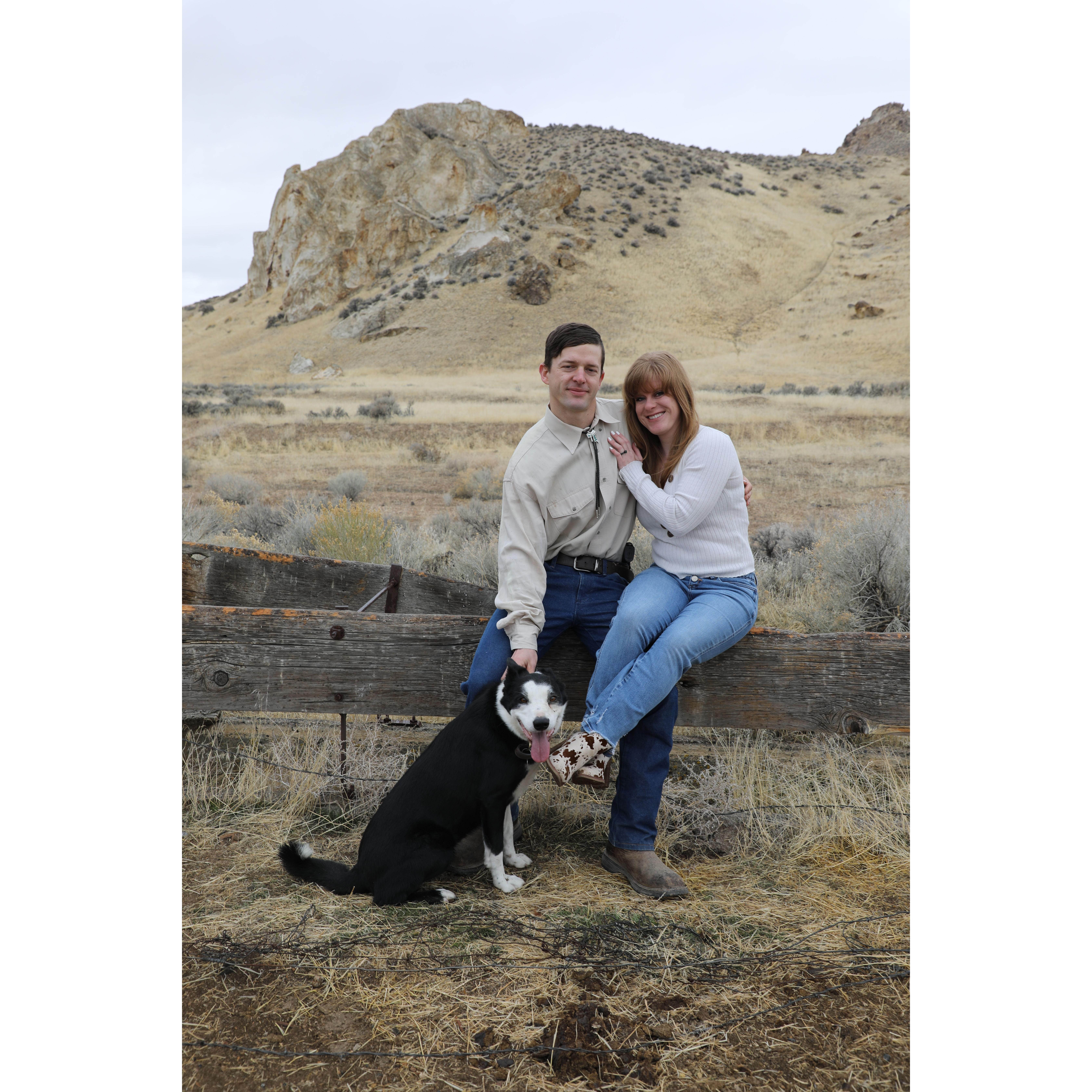 Gorgeous Northern Nevada scenery for a classic 'family' photo.