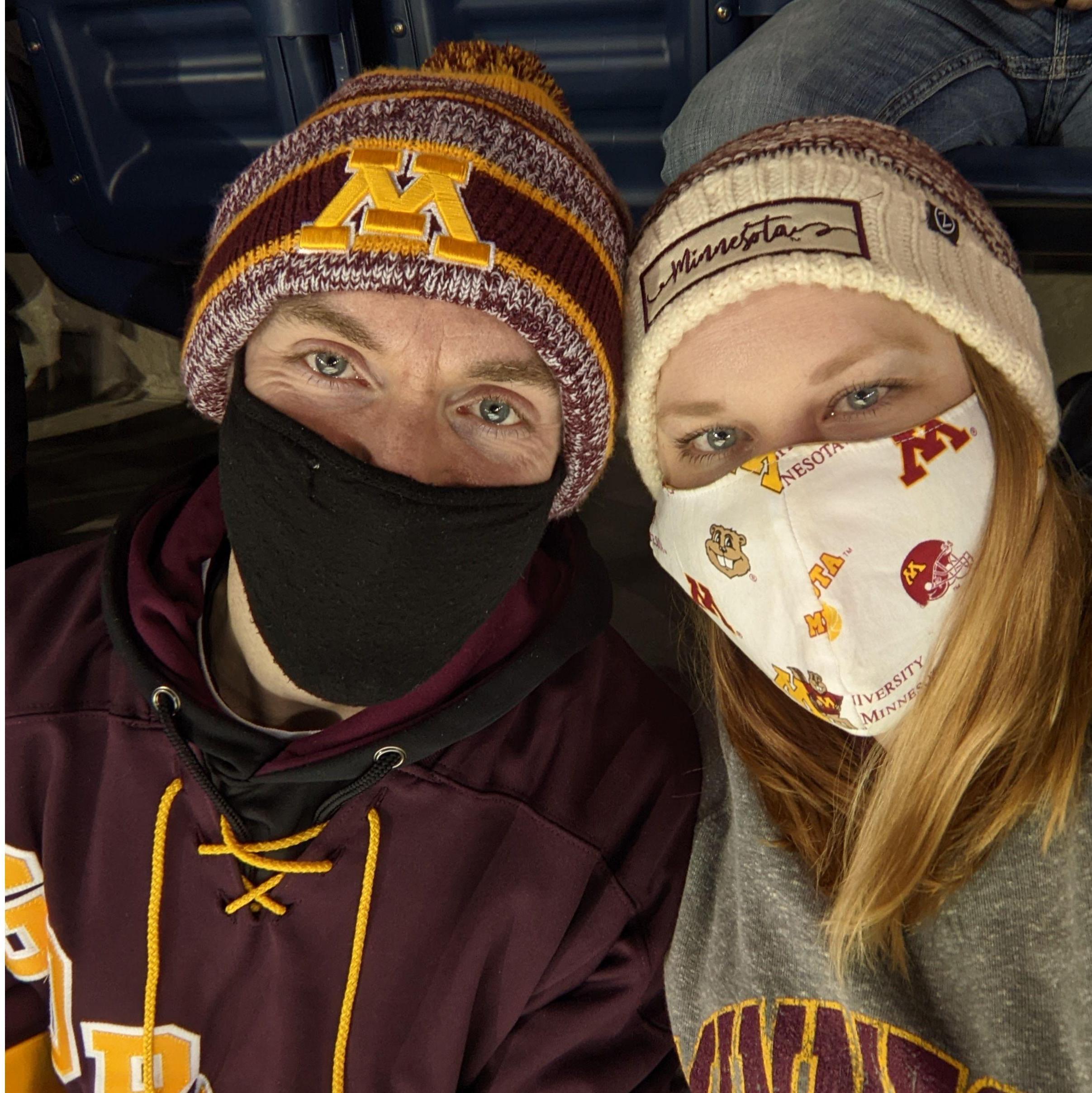 Gopher hockey game at Notre Dame