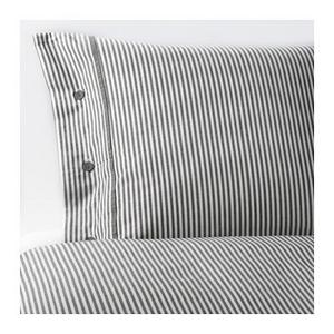 NYPONROS				Duvet cover and pillowcase(s), gray