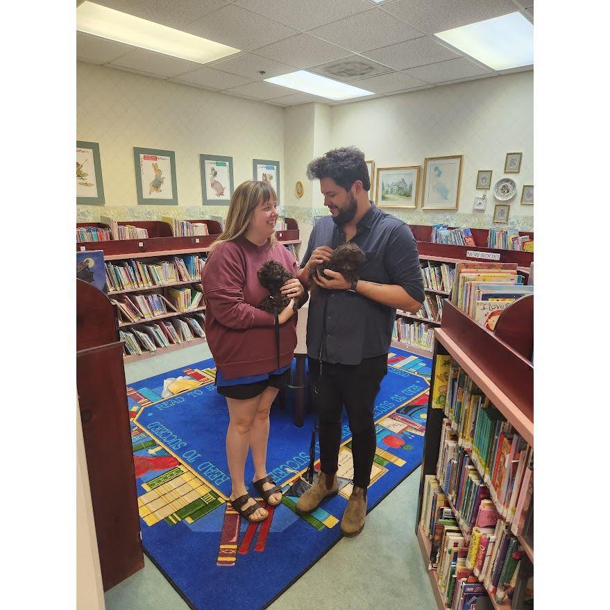 Puppies at the library!