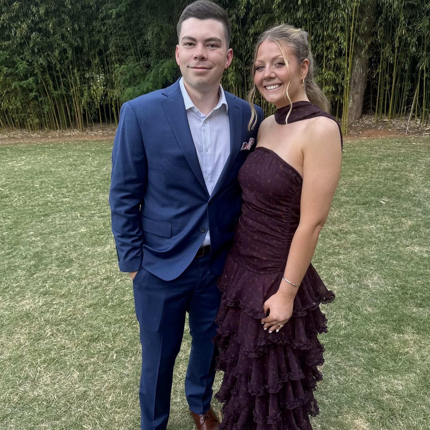 Us at Chloe and Parker’s wedding