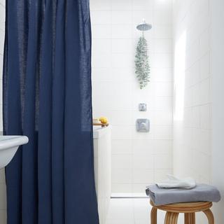 Linen Shower Curtain Set