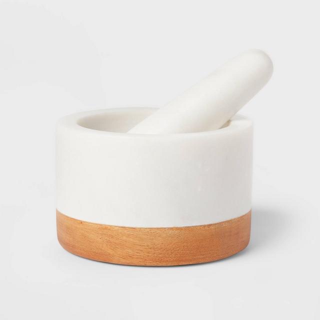 Marble/Wood Mortar and Pestle - Threshold™