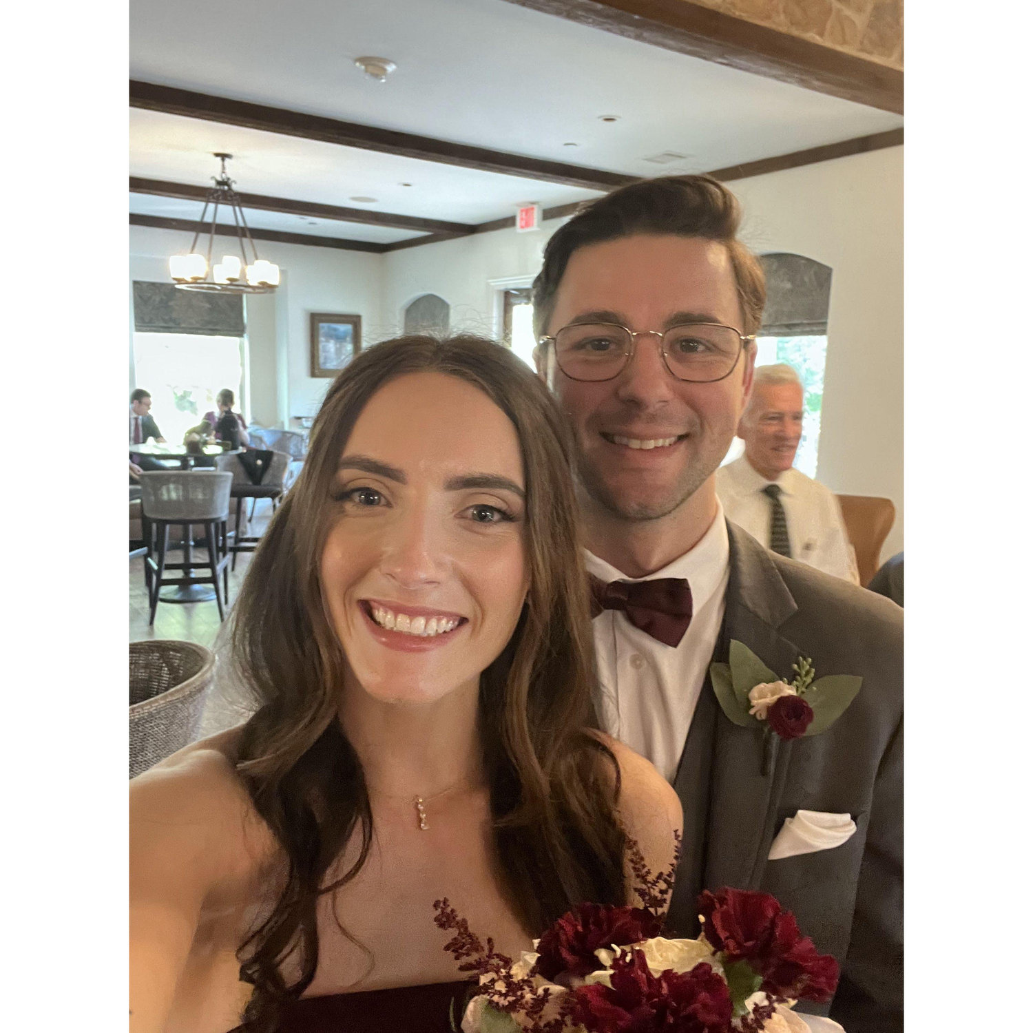 Celebrating Corin and Kyle's wedding in Oct 2024