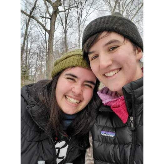 Cross-country skiing in New Hampshire on Christmas, 2019 (getting back in the car, Kristen whispered to Beth, "that was NOT a test!")