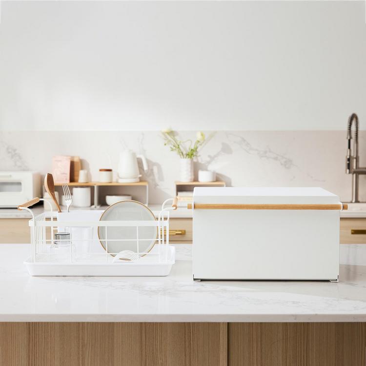Yamazaki Home, Tosca Wood-Top Stackable Kitchen Rack | Zola