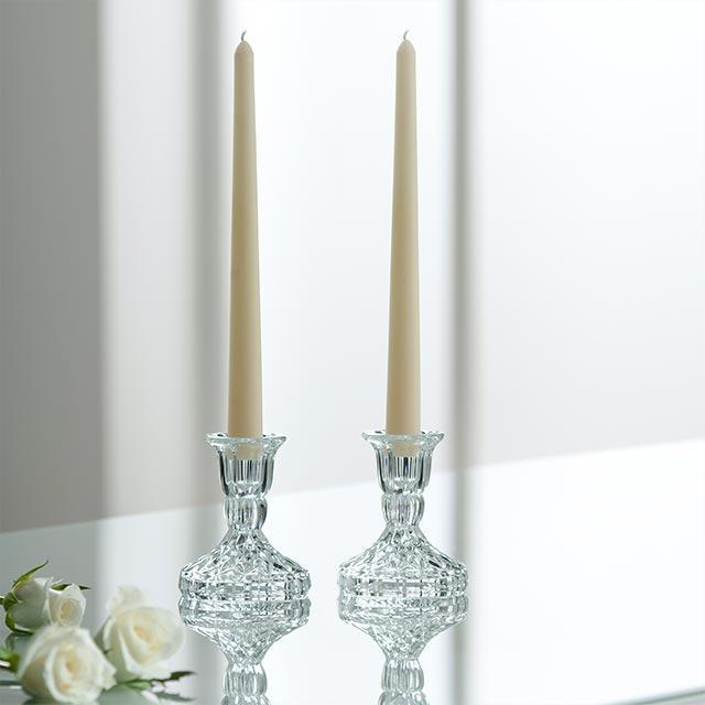Galway Crystal Ashford Candlestick Pair