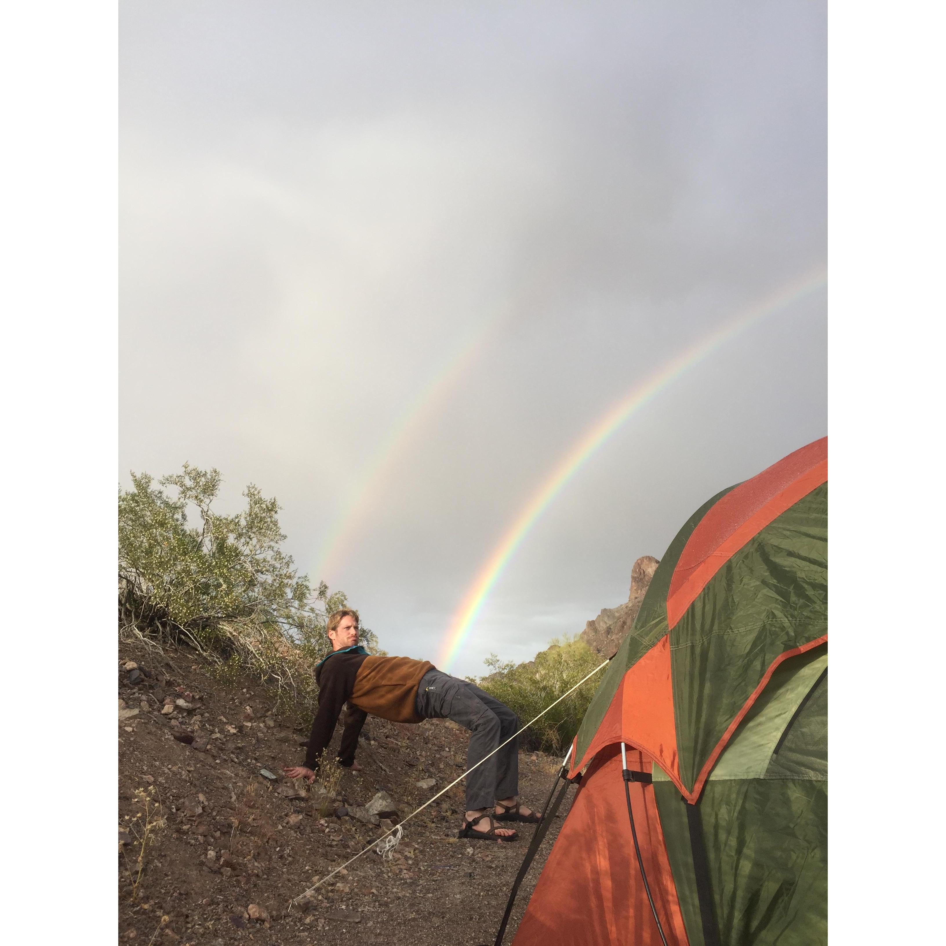 Man of my dreams on a camping trip to Lake Havasu