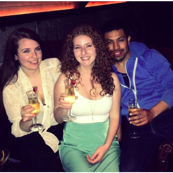 This is literally the night of our first date, which could not have happened without Maya Elinevsky.
