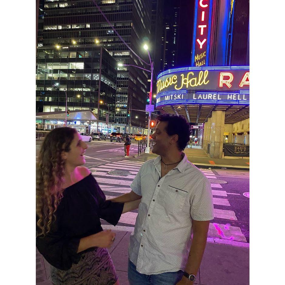 Rulo and Ravi in New York (with the kids ... family trip).
