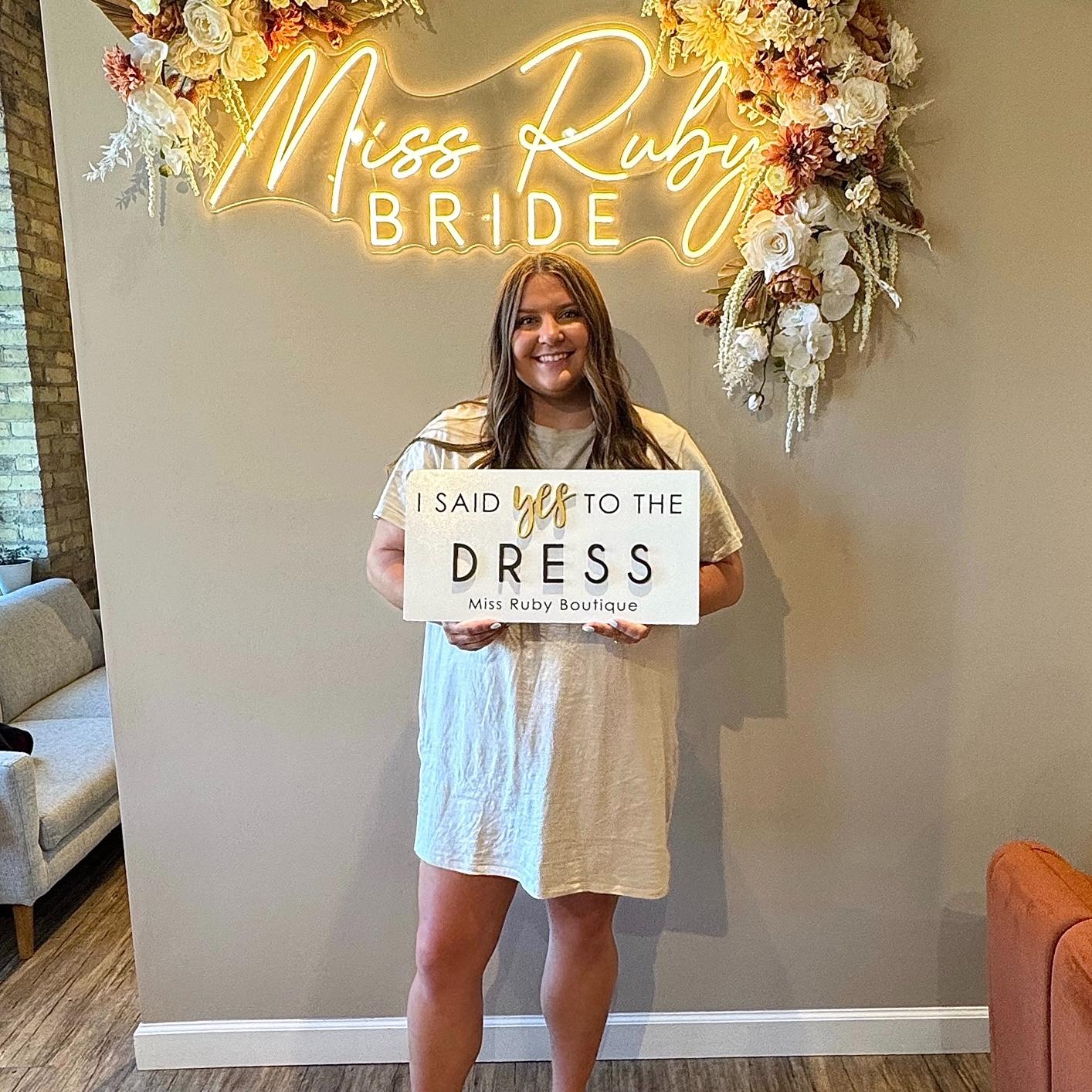 Kailey said YES to the dress on May 9th, 2025 in Milwaukee, WI