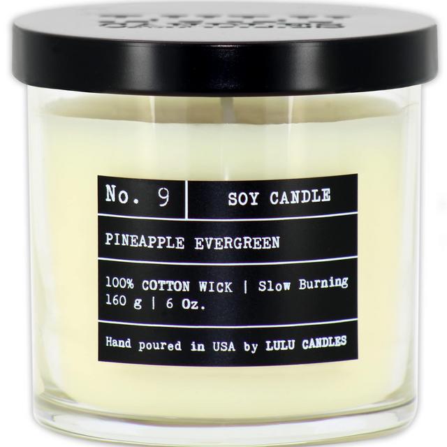 Lulu Candles, Scented Jar Candle, (Pineapple Evergreen, 6 Oz.)