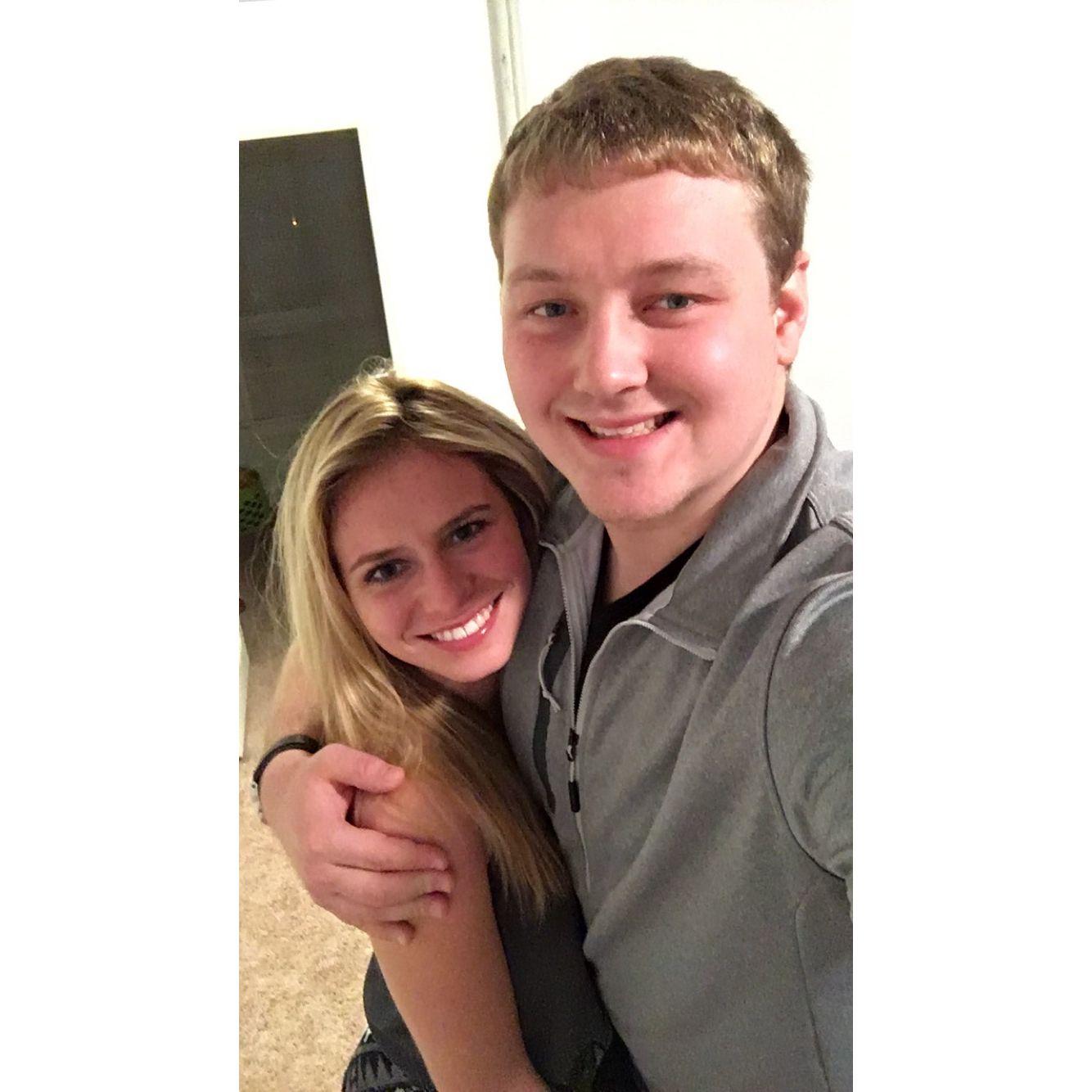 NYE 2015 in Champaign, IL. That night Annamarie lost a necklace Will had given her. She bought another one so he would not know. The necklace was found in his jacket pocket months later.