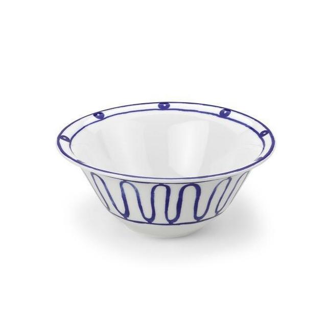 Blue Kyma Serving Bowl