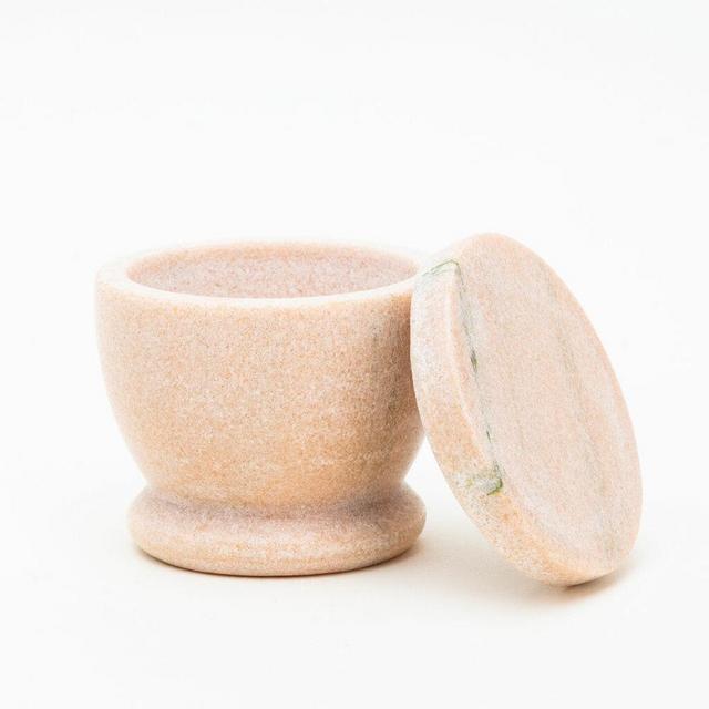 Pink Marble Lidded Cellar by Sir/Madam
