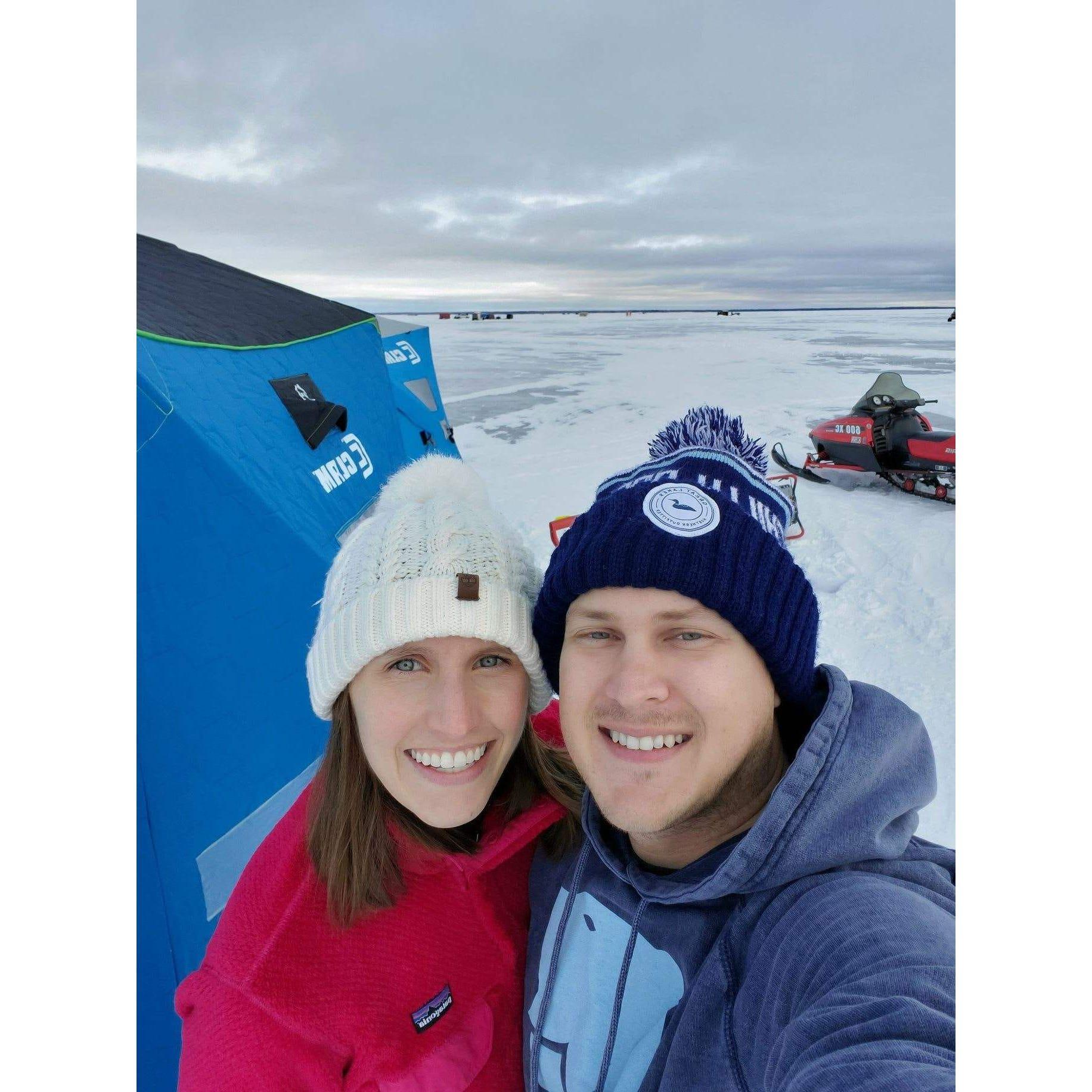 Ice Fishing on Lake of the Woods 2020