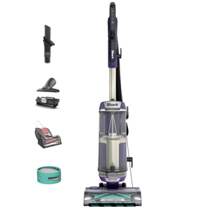 Shark POWERDETECT Upright Vacuum Cleaner with HEPA Filter, Heavy Duty Vacuum with Powerful Suction for Pet Hair Pickup, DuoClean Technology, Powered Lift-Away, Ideal for Carpets & Hardfloors, AZ4002