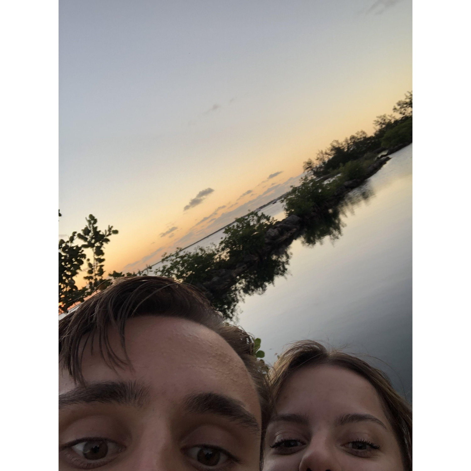 February 2022: Post-run sunset!