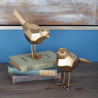 Modern Bird Sculpture, Set of 2