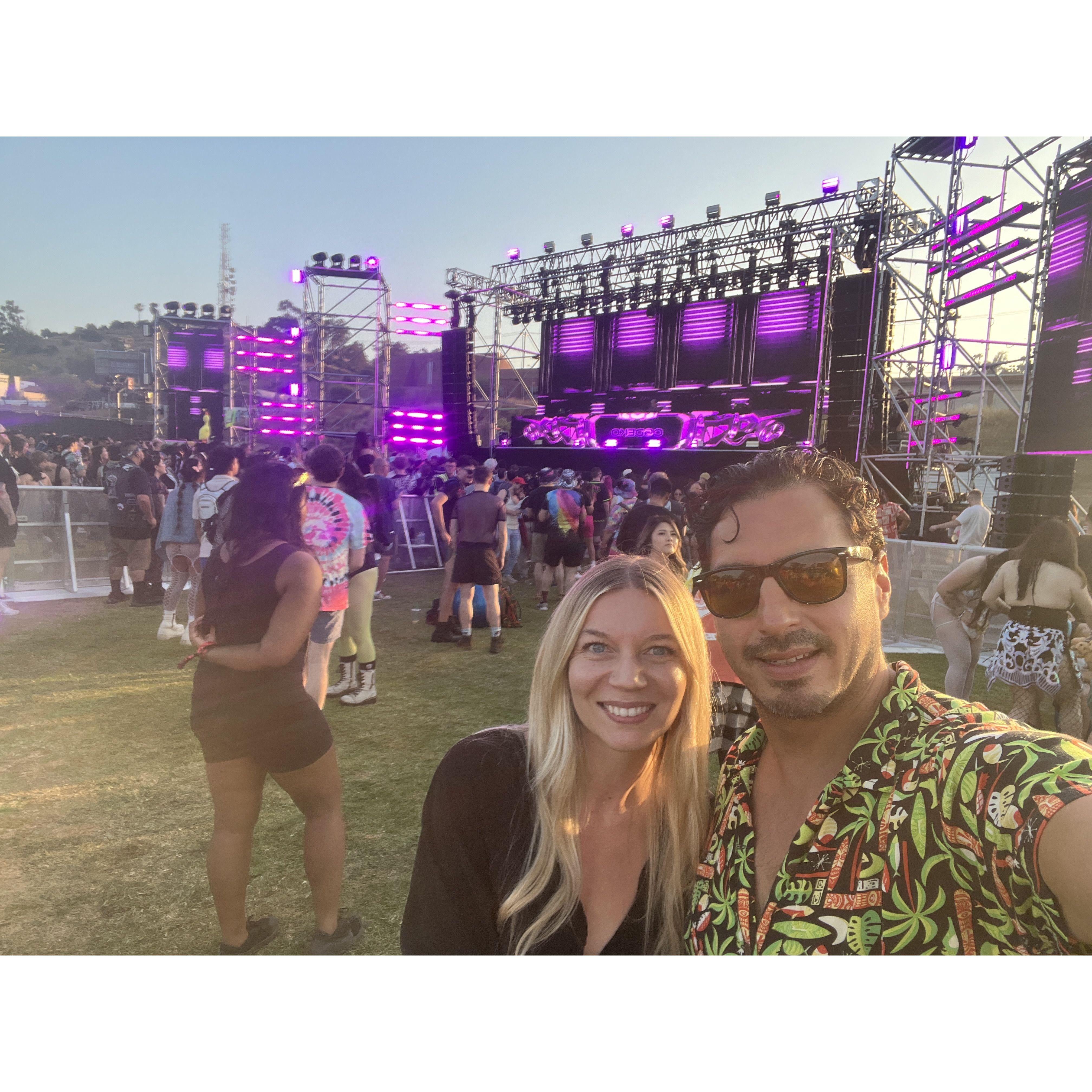 Music festival in Los Angeles where Abram's art was presented, July 2024.