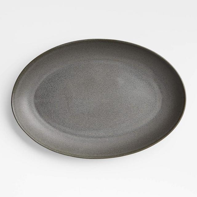Craft Charcoal Grey Oval Platter