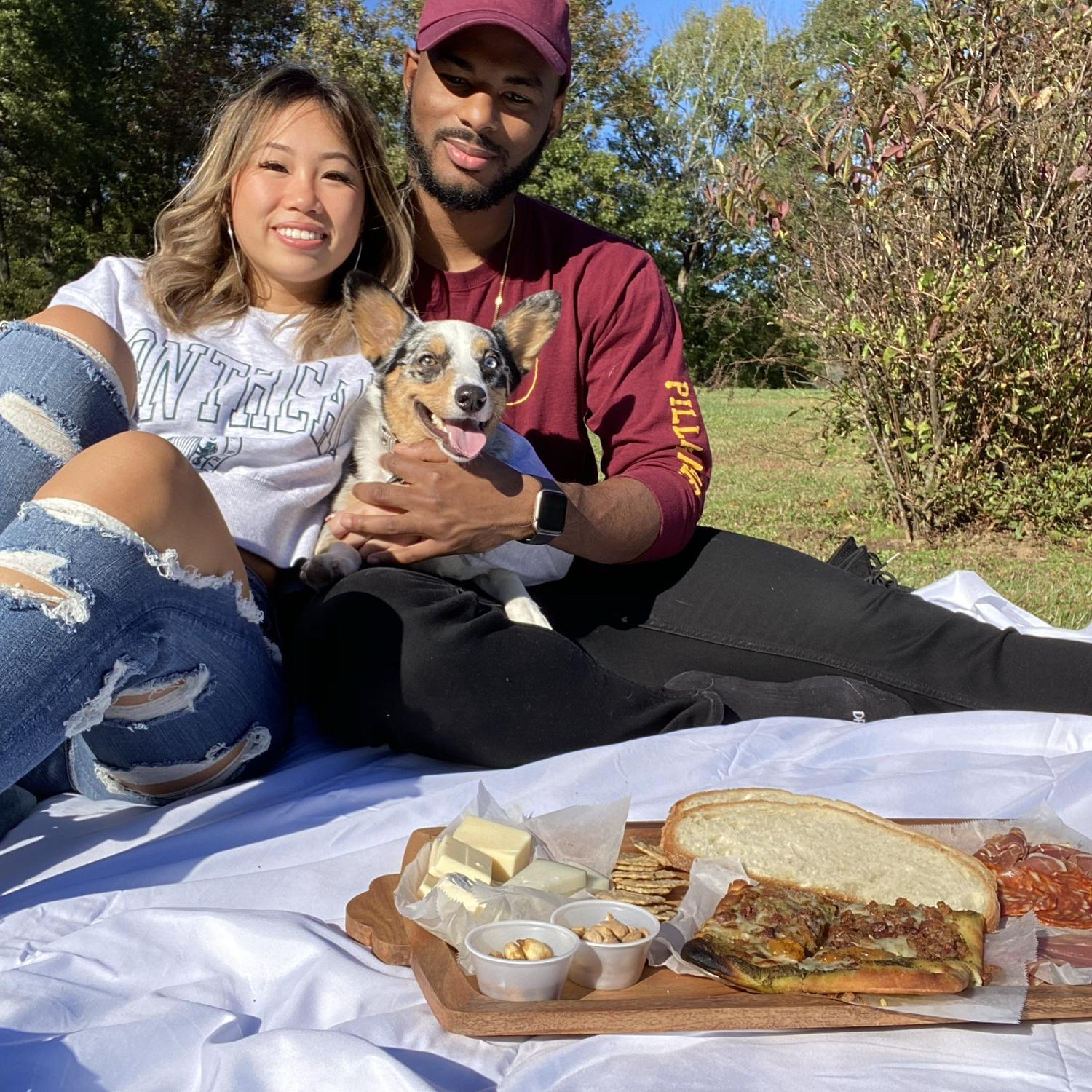 Our first picnic together with our little family!