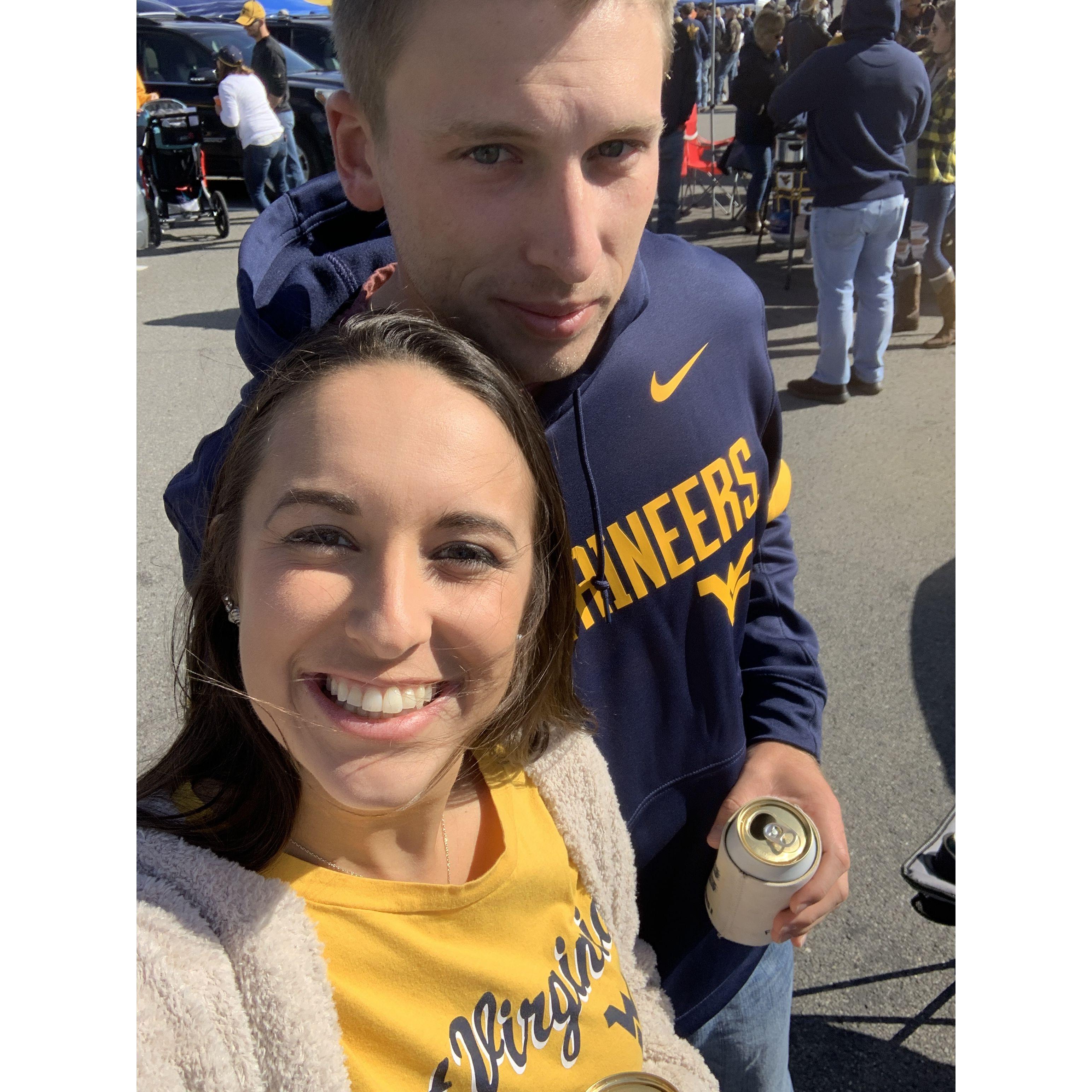 Jesse's first home WVU football game!