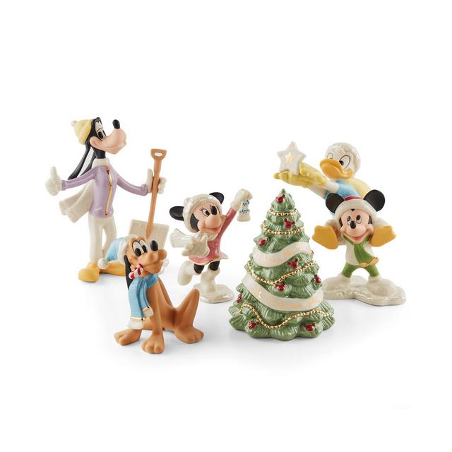 Lenox Disney Winter Fun 5 Piece Figurine Set