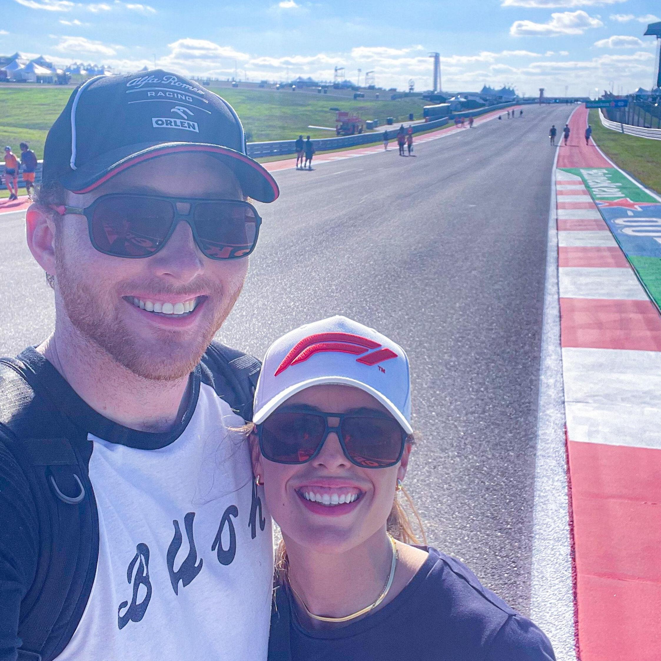 October 2021: Our first Formula 1 Race together. Go Red Bull Racing!