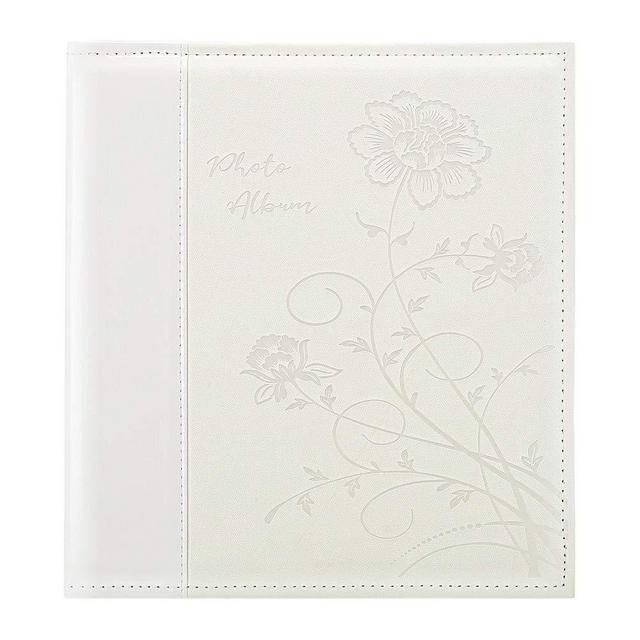 Artmag Photo Picutre Album 4x6 500 Photos, Extra Large Capacity Leather Cover Wedding Family Photo Albums Holds 500 Horizontal and Vertical 4x6 Photos with White Pages(White)