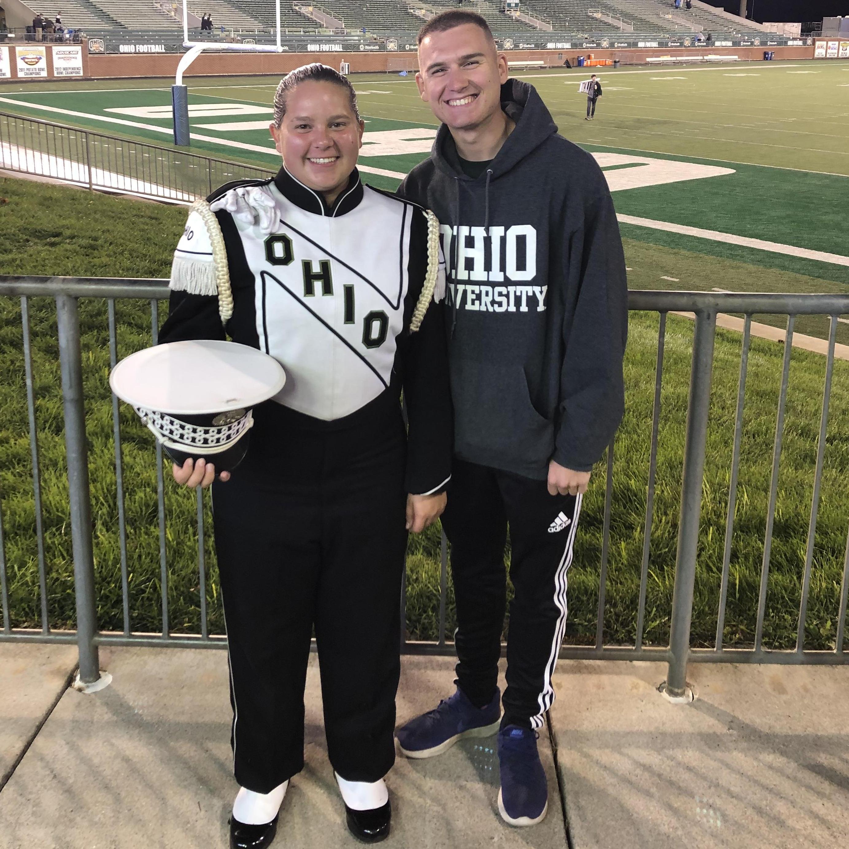 Carter was at almost every football game to cheer on Kari and the 110!