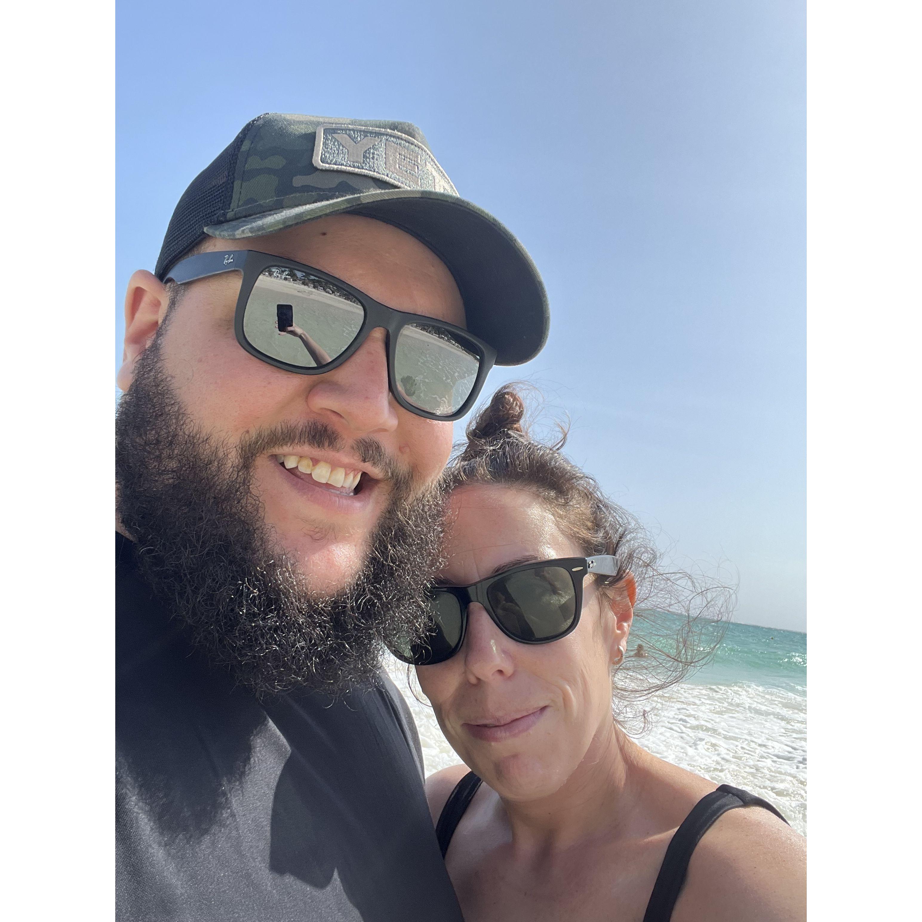 The first time Chris saw the ocean!
