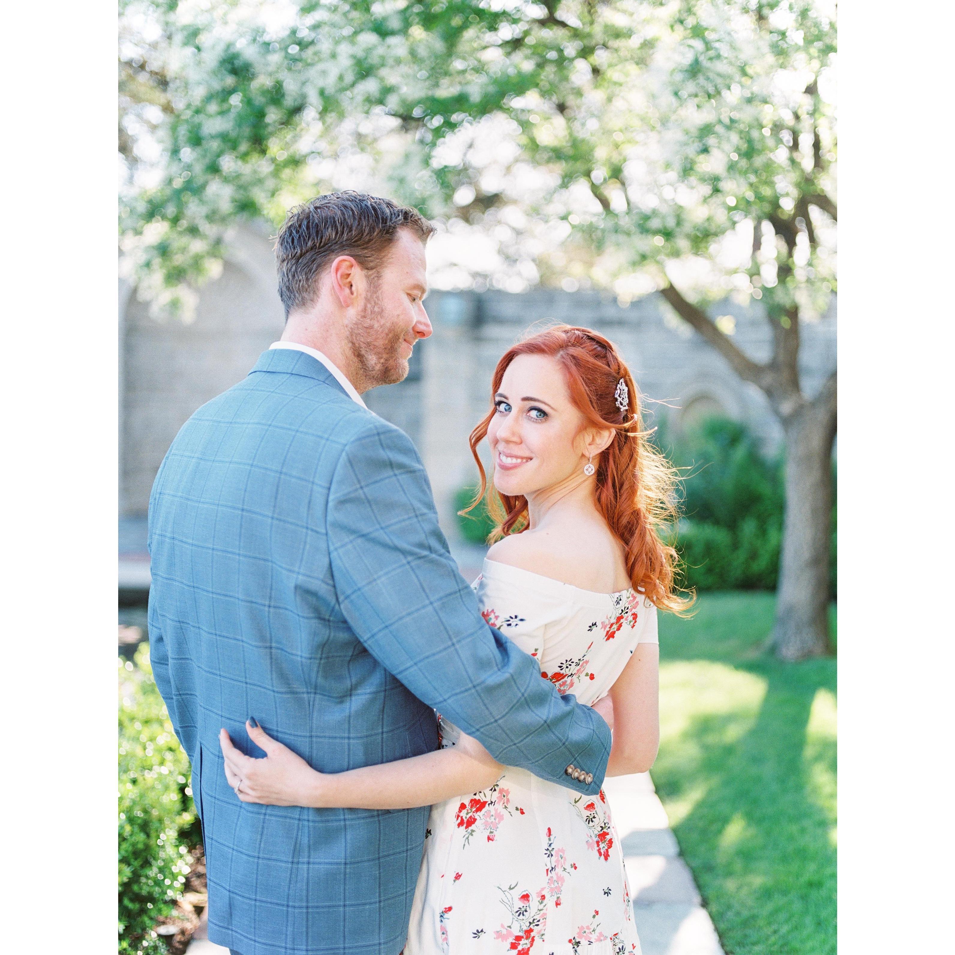Taken at Greystone Mansion during our engagement photo shoot.