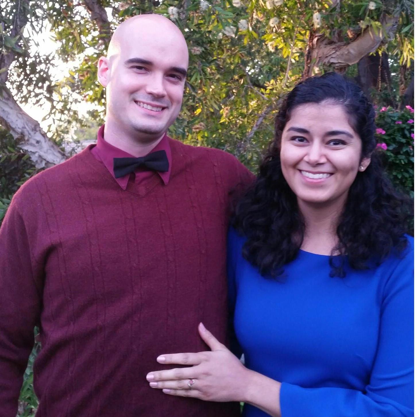 Douglas proposed on Thanksgiving day 2018 and Victoria said "Yes!". They later shared their news with family that evening over dinner.