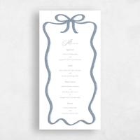 Blue Wedding Menu - Chausey