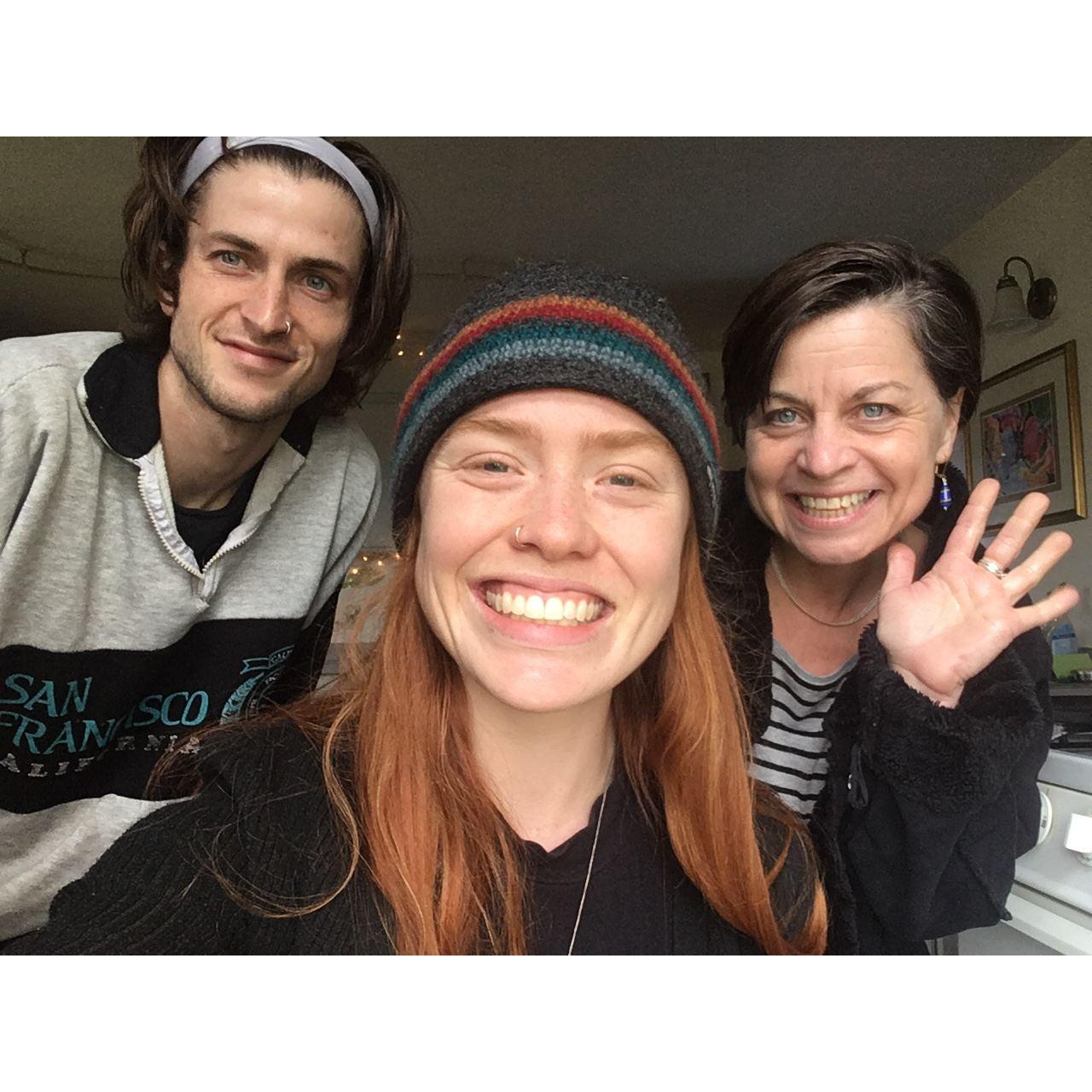 Angie (Sam's mom) came to visit <3