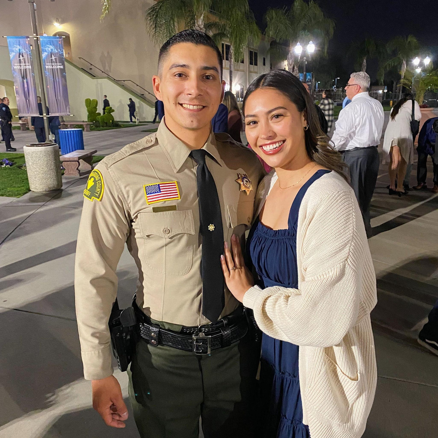 Gavin's graduation from the police academy