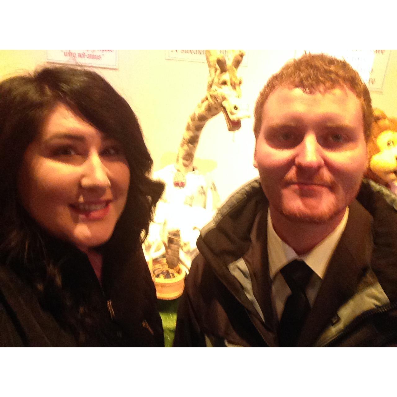 First outing as a couple @ the Festival of Trees Charity Dinner - we look like infants