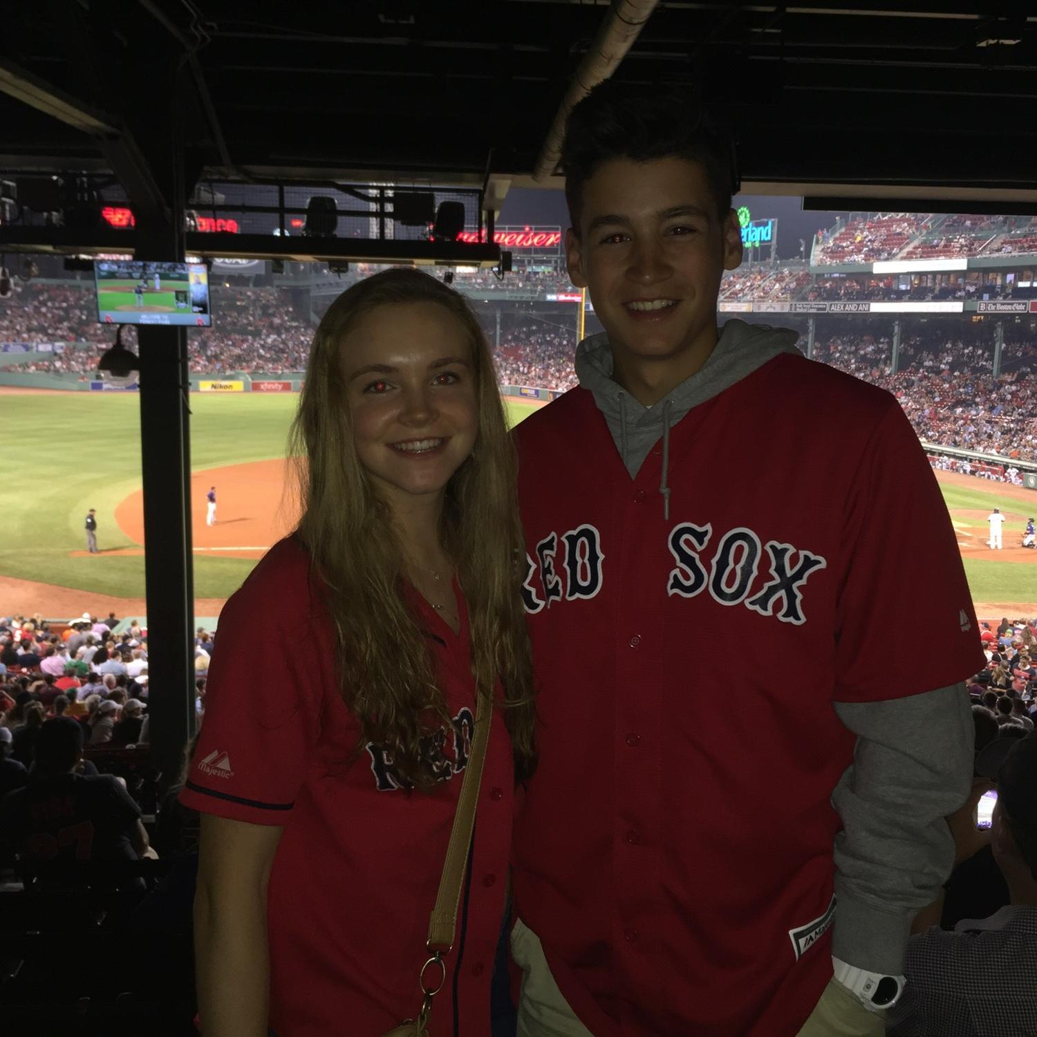 First Red Sox game together May 2016