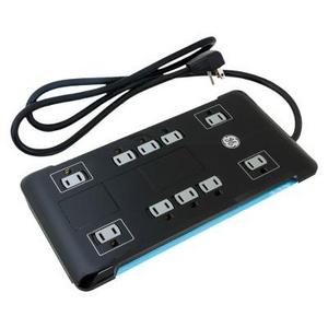 GE - UltraPro 10-Outlet Surge Protector with 2-Port USB and 4ft Cord - General Electric