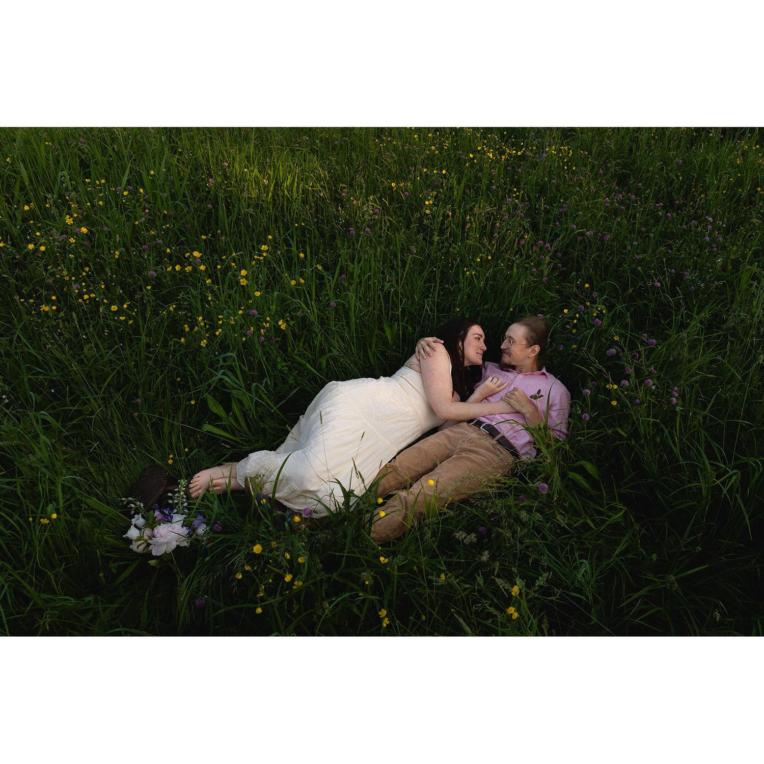 Engagement photos at Bliss Ridge in Moretown, VT 2024