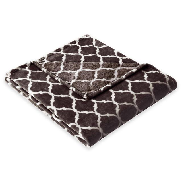 Madison Park Ogee Oversized Throw in Brown