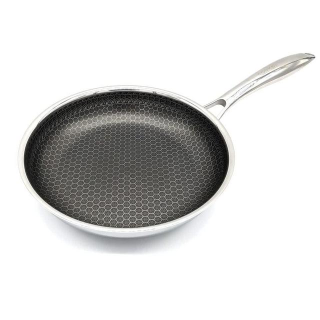 HexClad 10-Inch Hybrid Stainless Steel Frying Pan with Stay Cool Handle -  Third Piglet