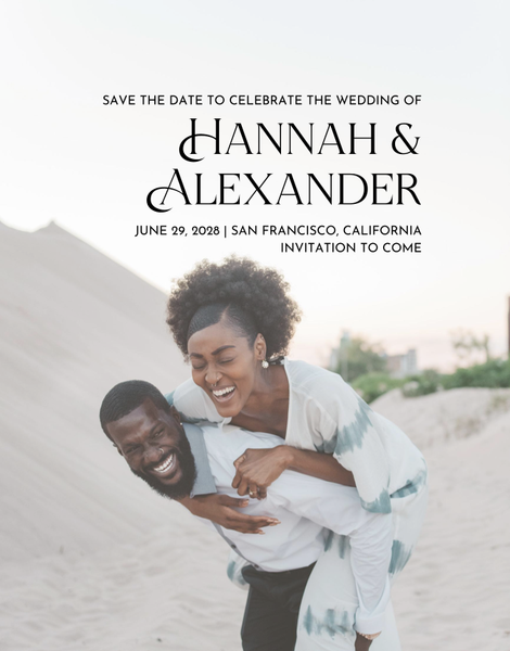 Ginami Photo | Black | Zola Save The Dates