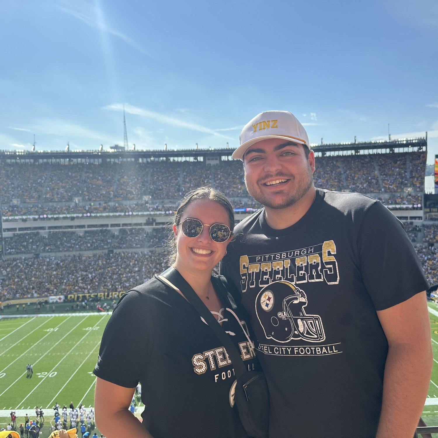 Rare photo of Zach in Steelers gear