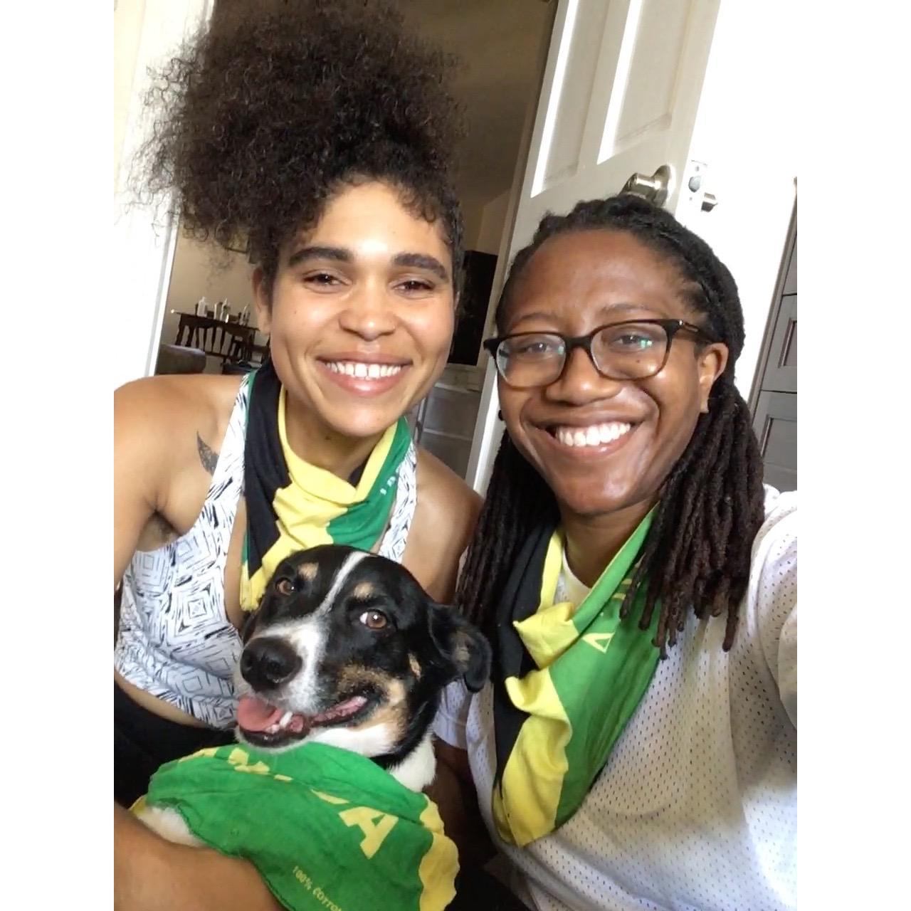 2018, Getting ready for the West Indian Day Parade!