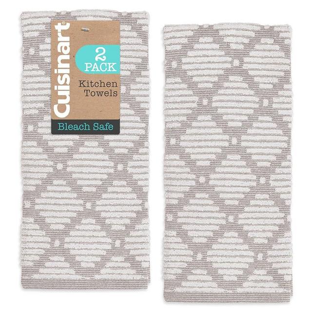 Best Brands Cuisinart Kitchen Towels 2 Pack – 100% Cotton Dish Towels for Kitchen Drying, Bleach Safe & Super Absorbent Hand Towels 18”x28”, Durable Soft Cotton Tea Towels for Everyday Cleaning